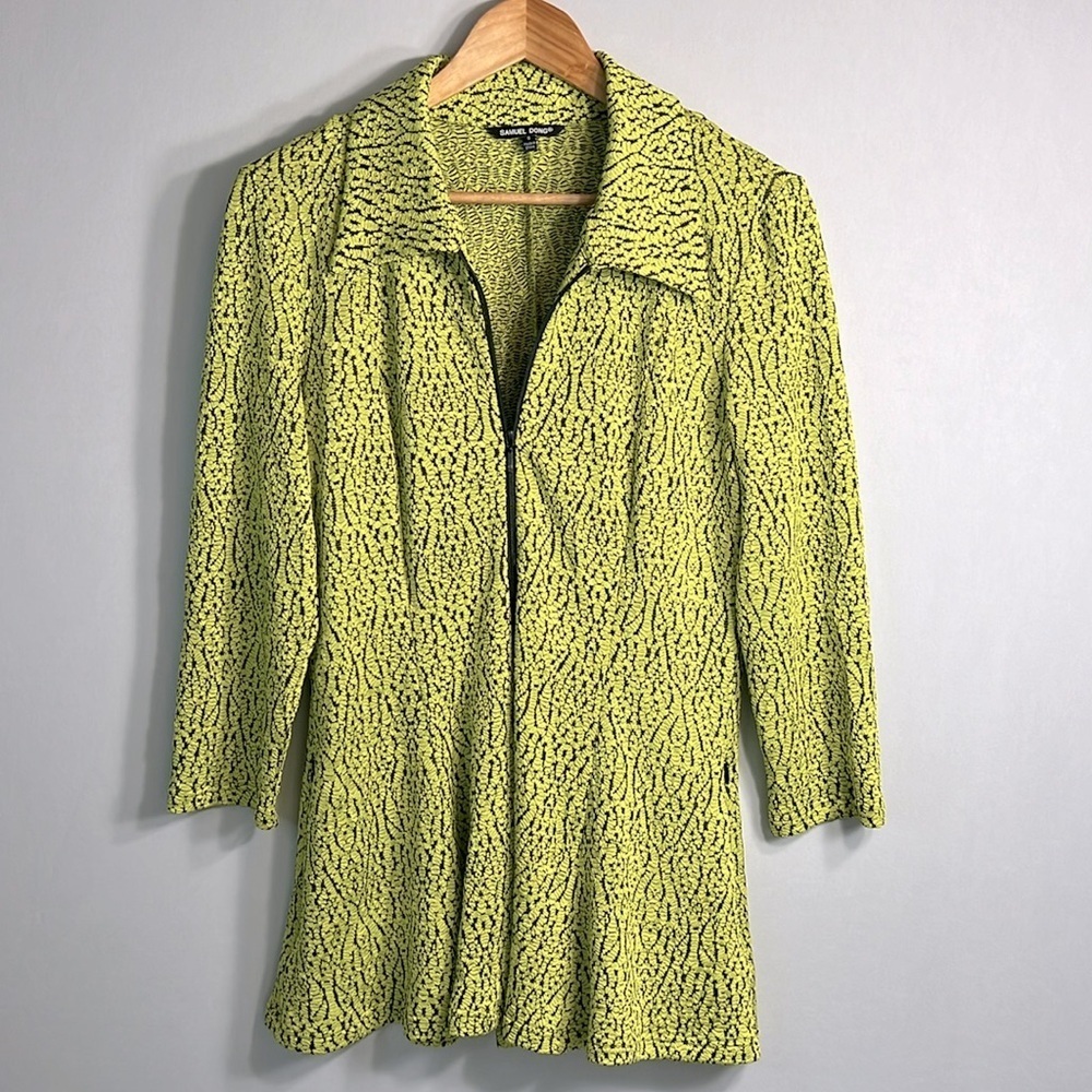 Samuel Dong Zippered Cocktail Swing Coat or Dress size S